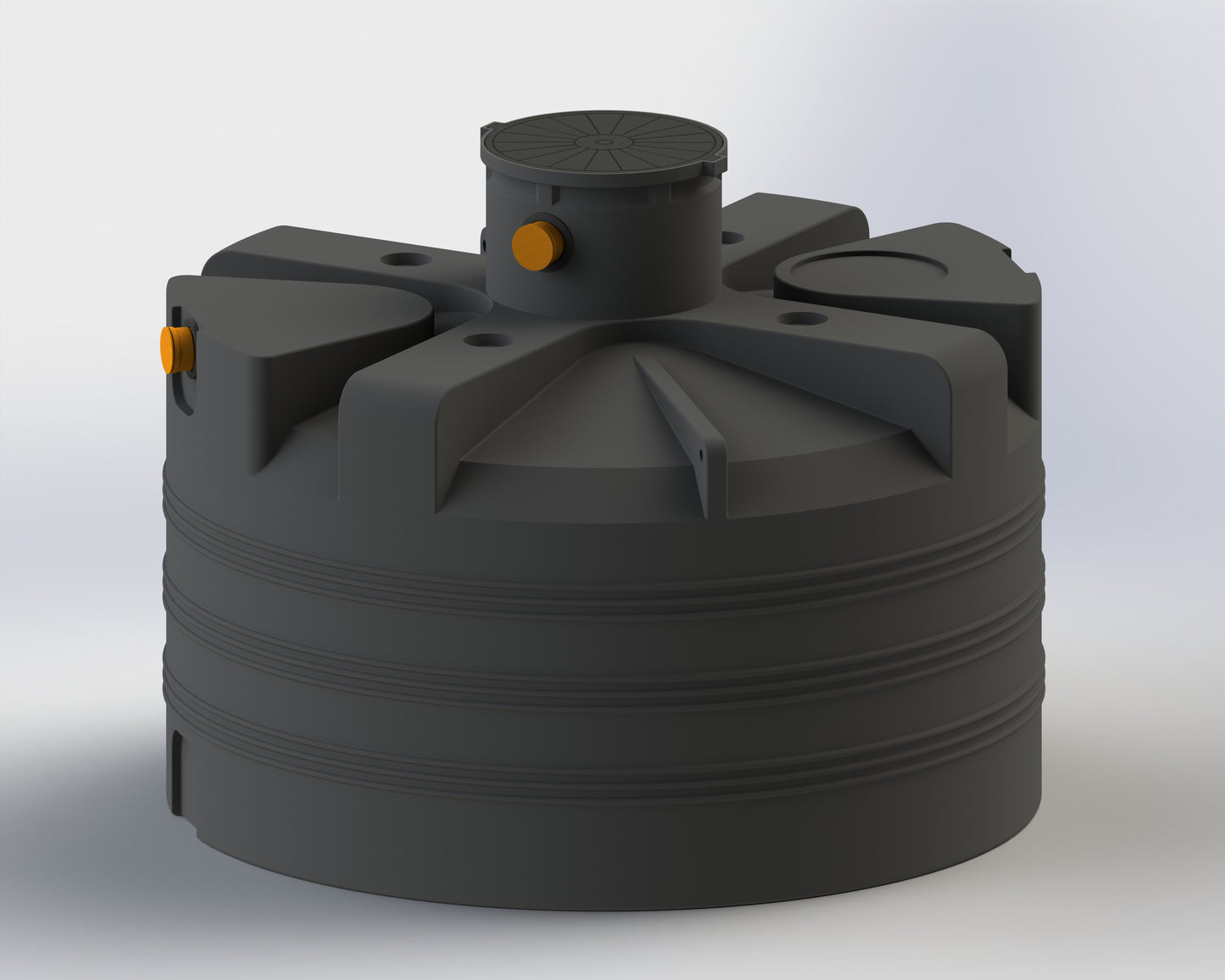 Jordtank til opbevaring af drikkevand, regnvand til installation under jorden