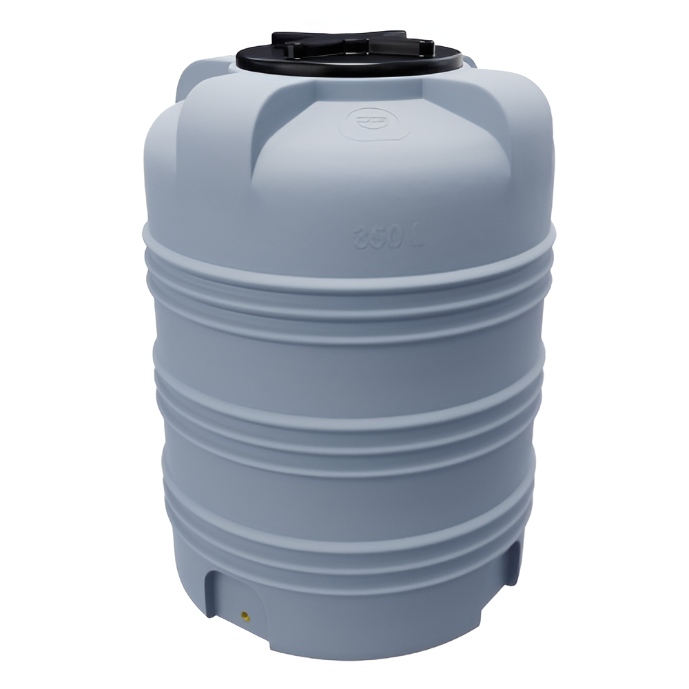 350 liter cylinderformet vandtank med udgang ø75 x H98cm
