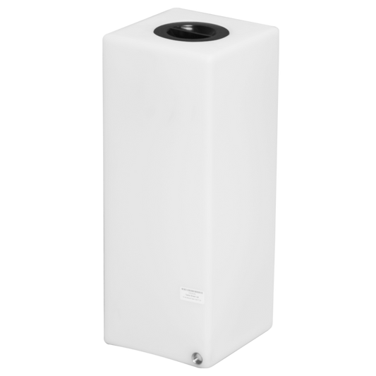 Tank tårntank 35 liter Tower plastank til opbevaring Vandret Vandtank sektionsopdelt lodret flad sort låg Ventileret polyethylen professionel kvalitet Vandbeholder plast til-rentvandsanlæg