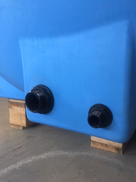 3000 liter vandret drikke-vandtank L200cmxB145cmxH155cm