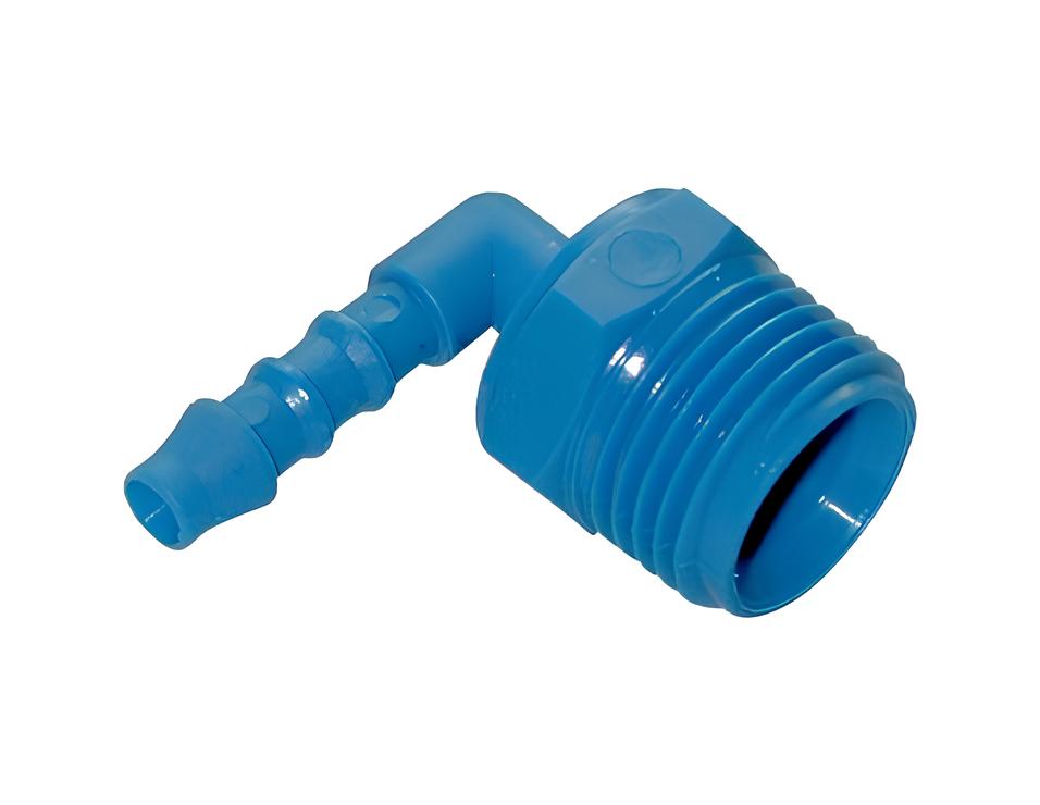 slangevinkel 90° albue med gevind