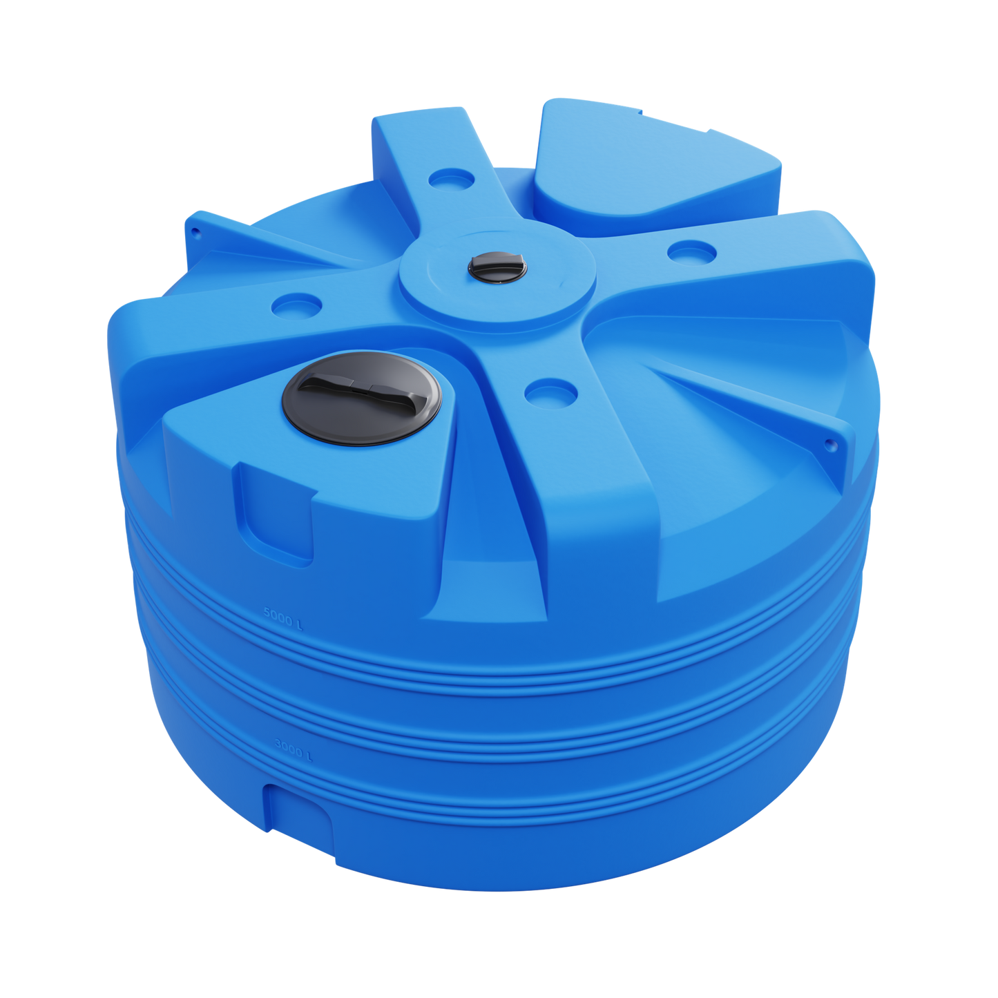 vandeholder, vandtank 5000 liter rund, cylinderformet