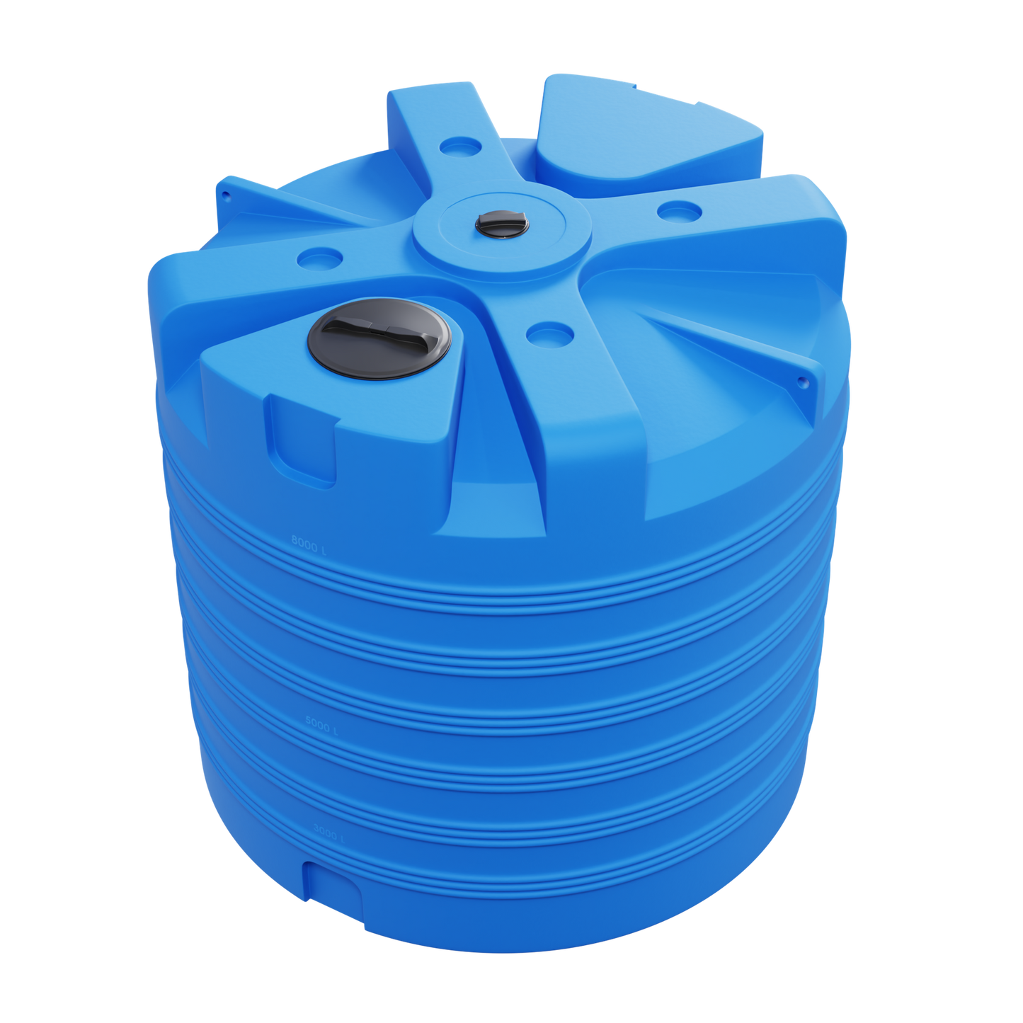 cirkelrund vandbeholder 8000 liter