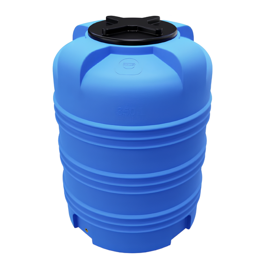 350 liter cylinderformet vandtank med udgang ø75 x H98cm