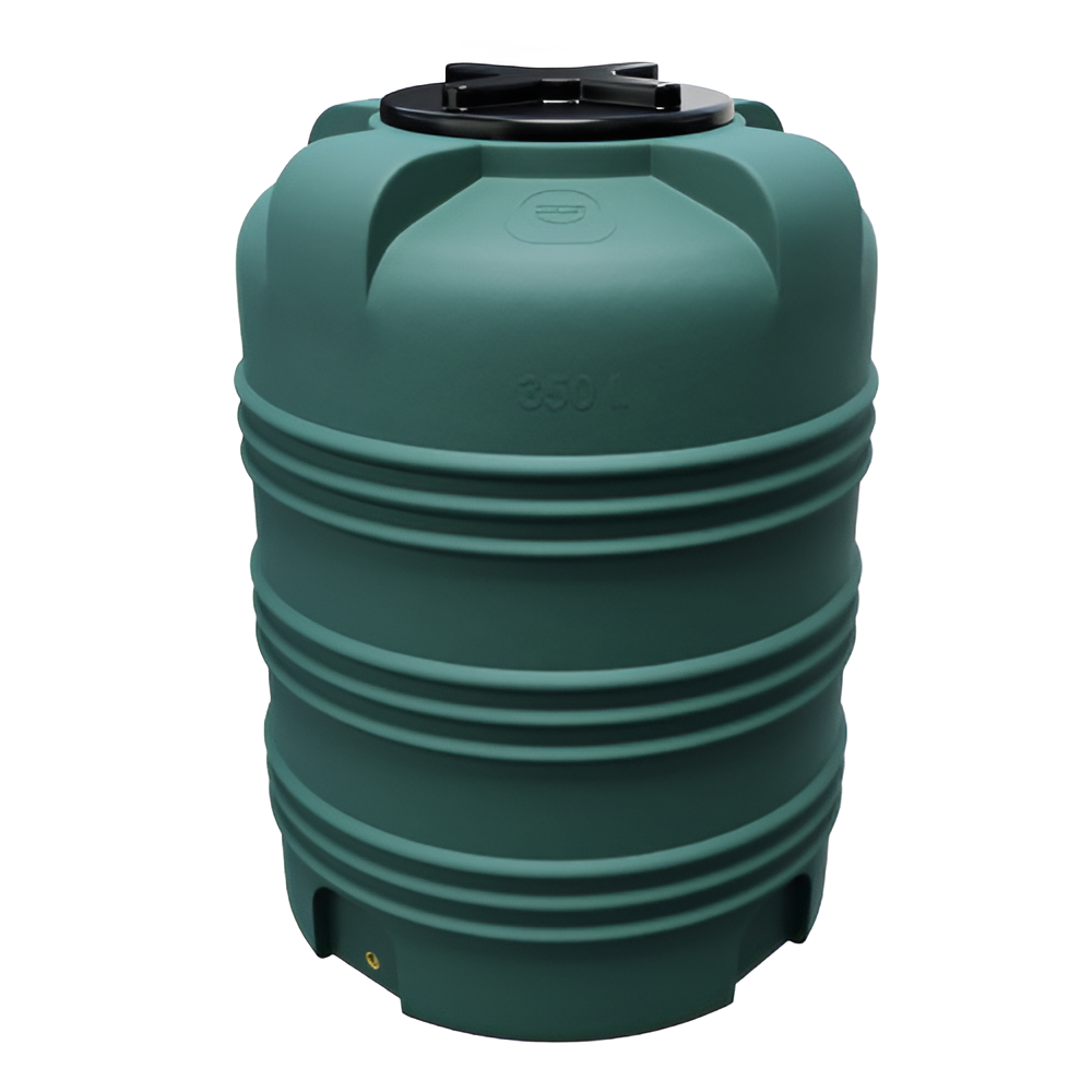 350 liter cylinderformet vandtank med udgang ø75 x H98cm