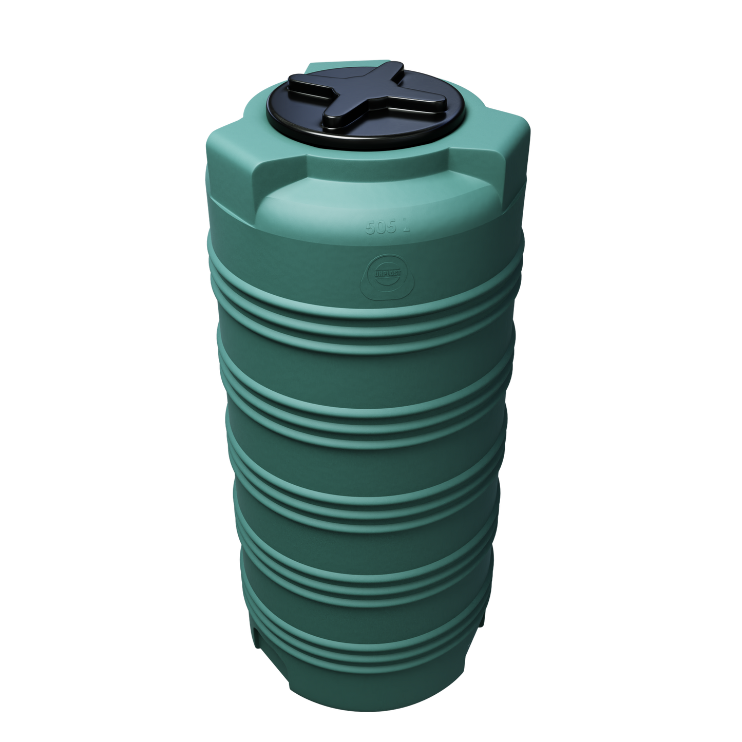 500 liter rund fødevaregodkendt vandtank med udgang ø74 x H144cm